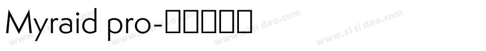 Myraid pro字体转换